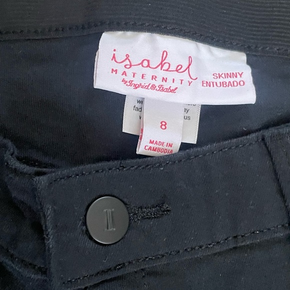 Isabel Maternity Black Jeans Size 8 - Picture 2 of 5